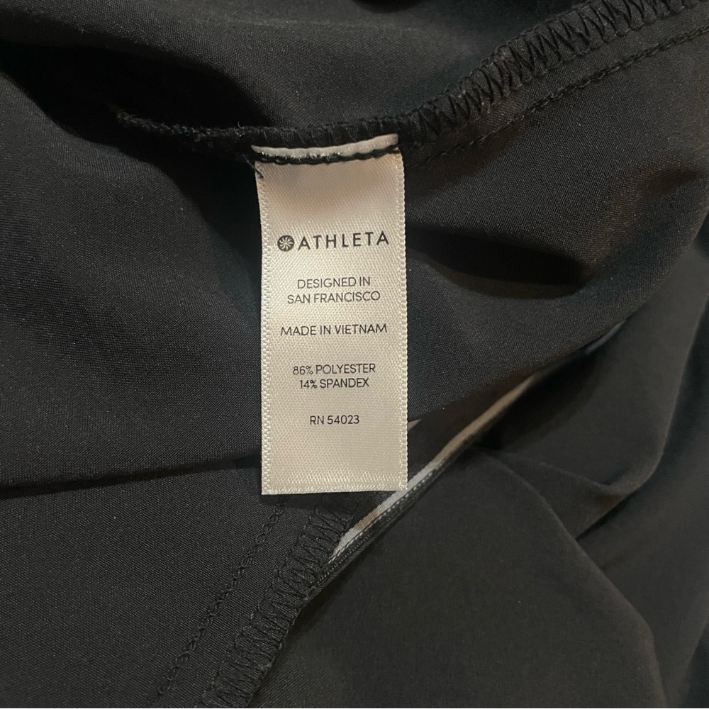Athleta Tribeca Crop Pants Black Size 6 Wide Leg Travel Workwear Stretch - Picture 14 of 15